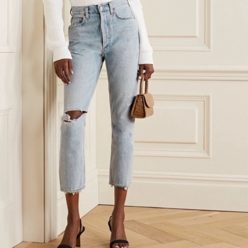 Agolde Riley Crop - Shatter - size 27